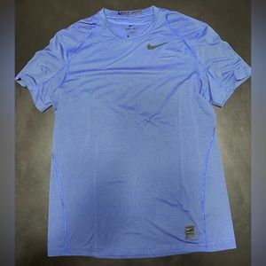 Nike Dri-FIT Fitted Tee in Blue Stripes